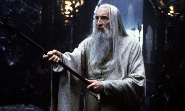 Ο Christopher Lee ως Saruman