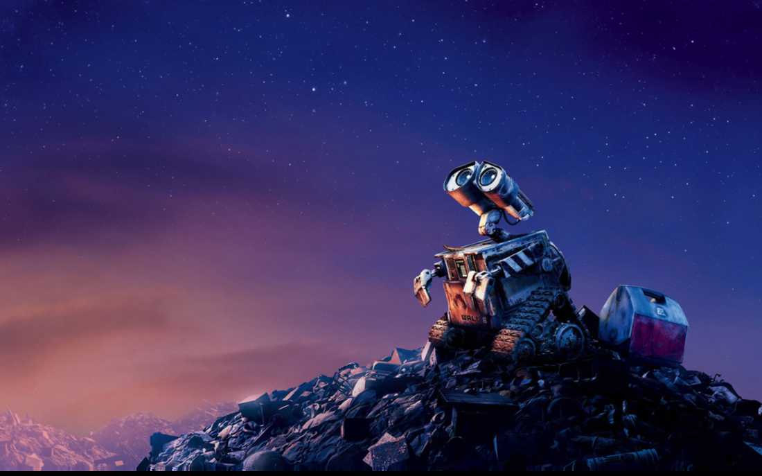 Wall E Looking The Stars