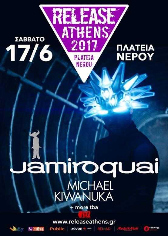 Οι Jamiroquai & Michael Kiwanuka στο Release Athens Festival 2017!