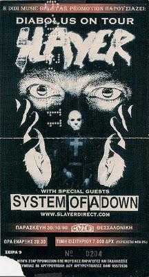 Slayer/System of a down