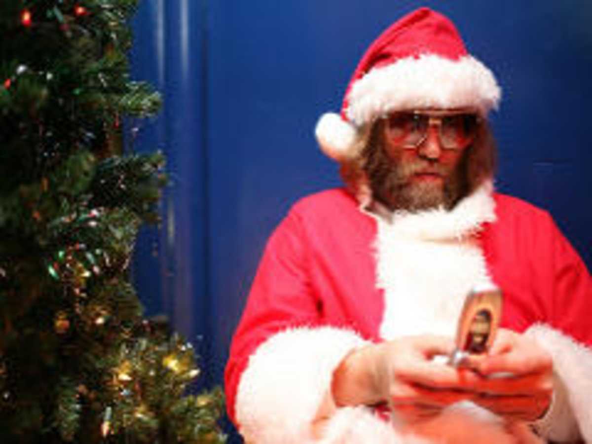 Hipster Santa via Stereogum