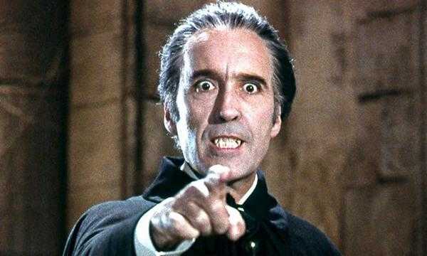 Ο Christopher Lee ως Δράκουλας Ο Christopher Lee ως Δράκουλας