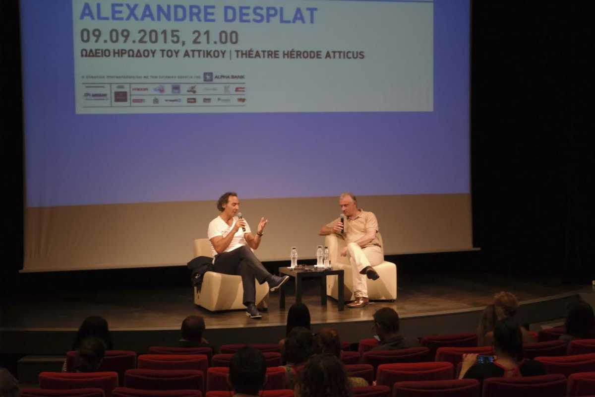 alexandre despalt press conference athens ηρωδειο συναυλια συνεντευξη