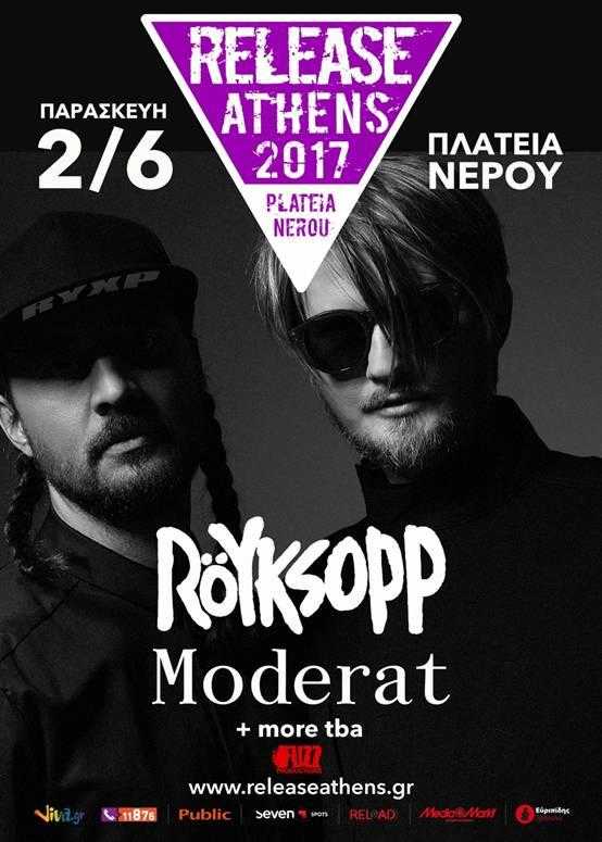 Οι Röyksopp & οι Moderat στο Release Athens 2017!