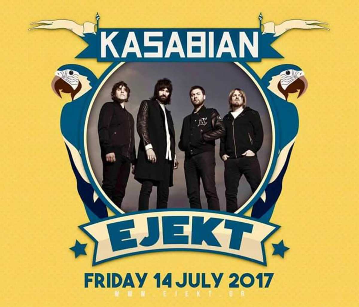 Οι Kasabian στο EJEKT Festival 2017!