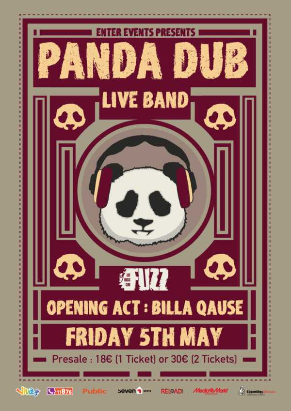 PANDA DUB LIVE BAND Fuzz Live Club, Αθήνα