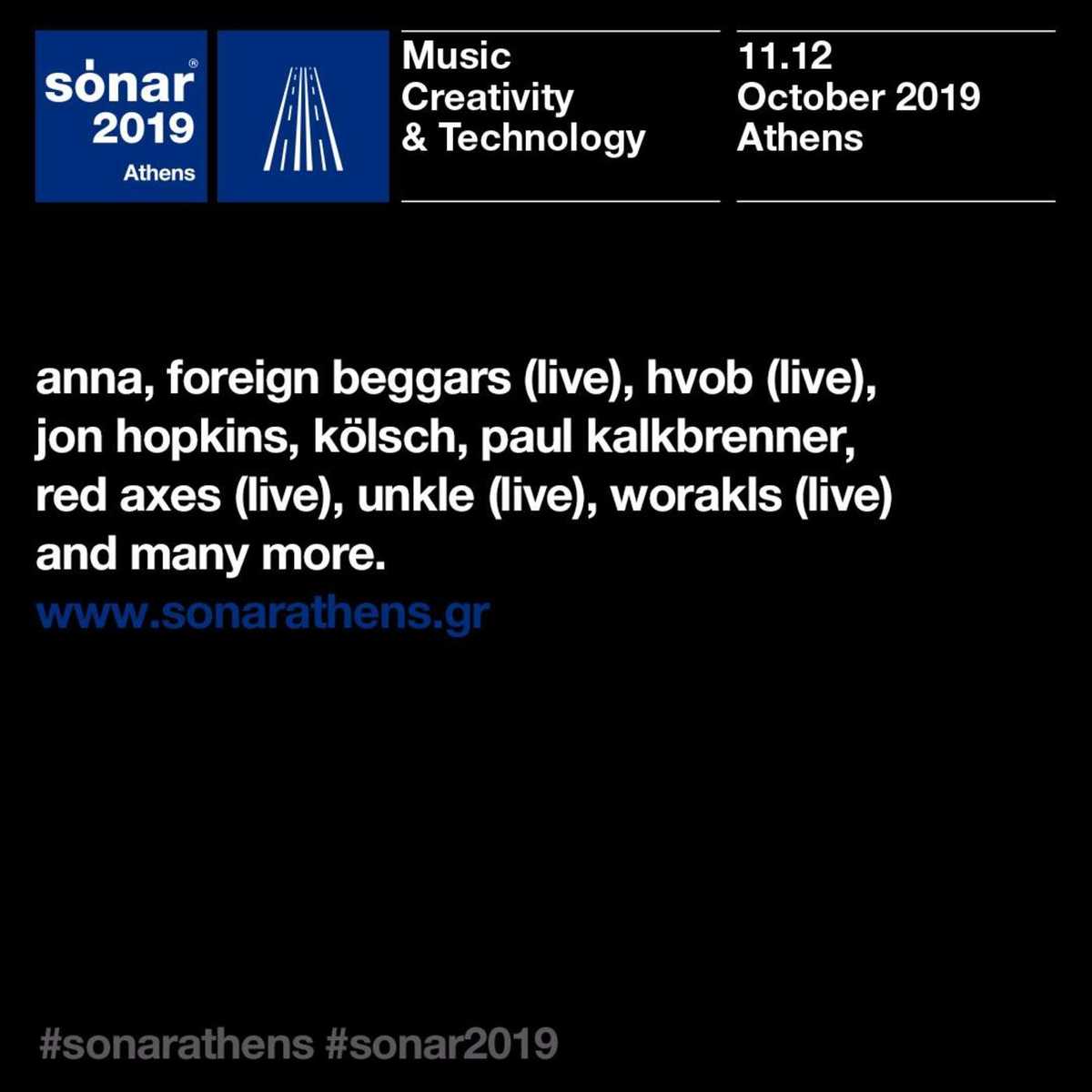 Paul Kalkbrenner, Jon Hopkins, Unkle κ.α. στο Sonar Athens Festival 2019