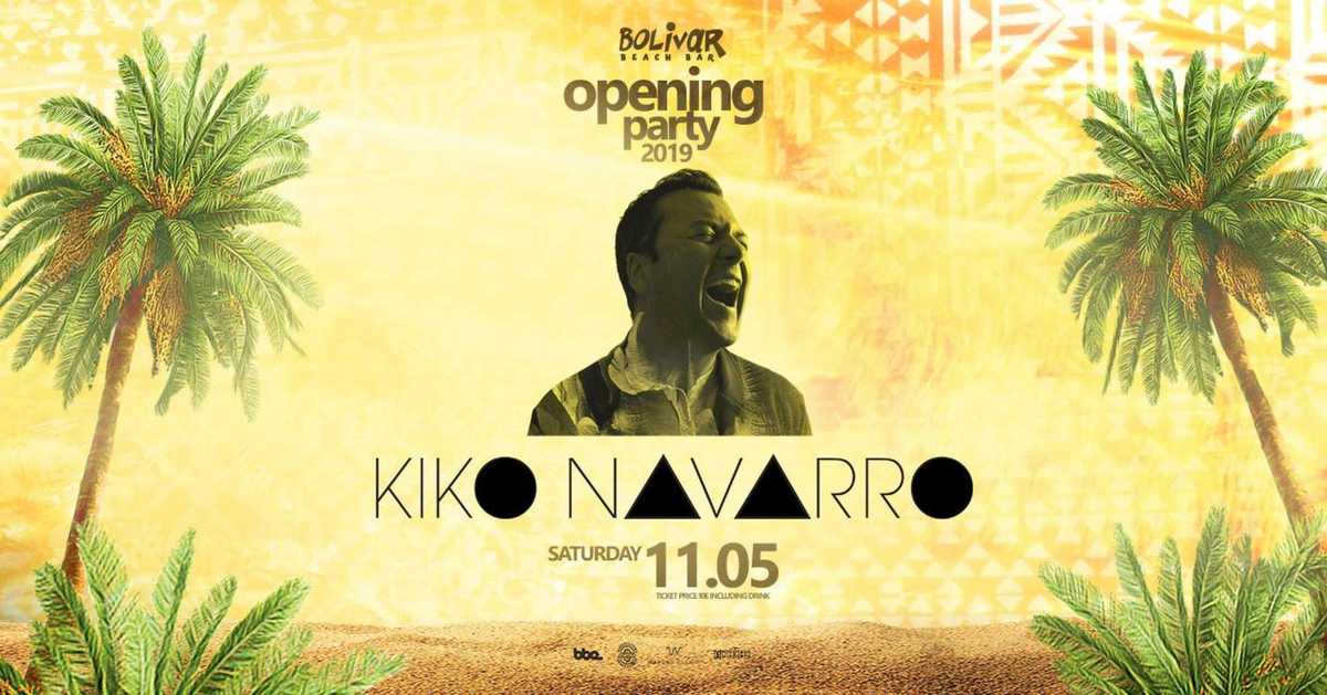 Ο Kiko Navarro στο Bolivar Beach Bar