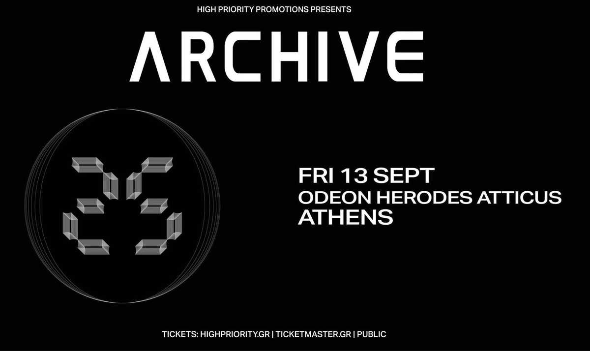 Οι Archive ξανά στην Ελλάδα
