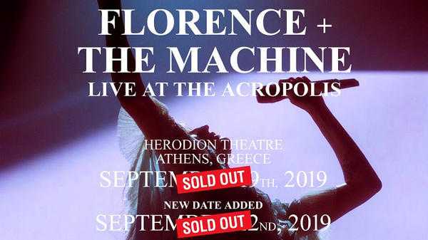 Sold out και η 2η μέρα των Florence + the Machine στο Ηρώδειο σε 50 λεπτά!