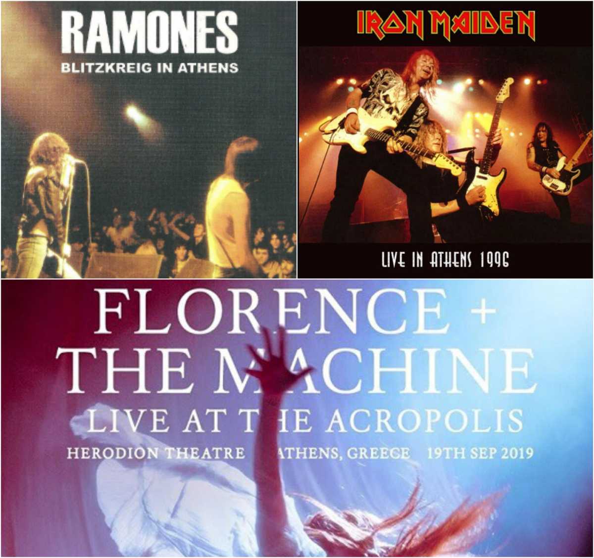 Florence, Ramones, Iron Maiden