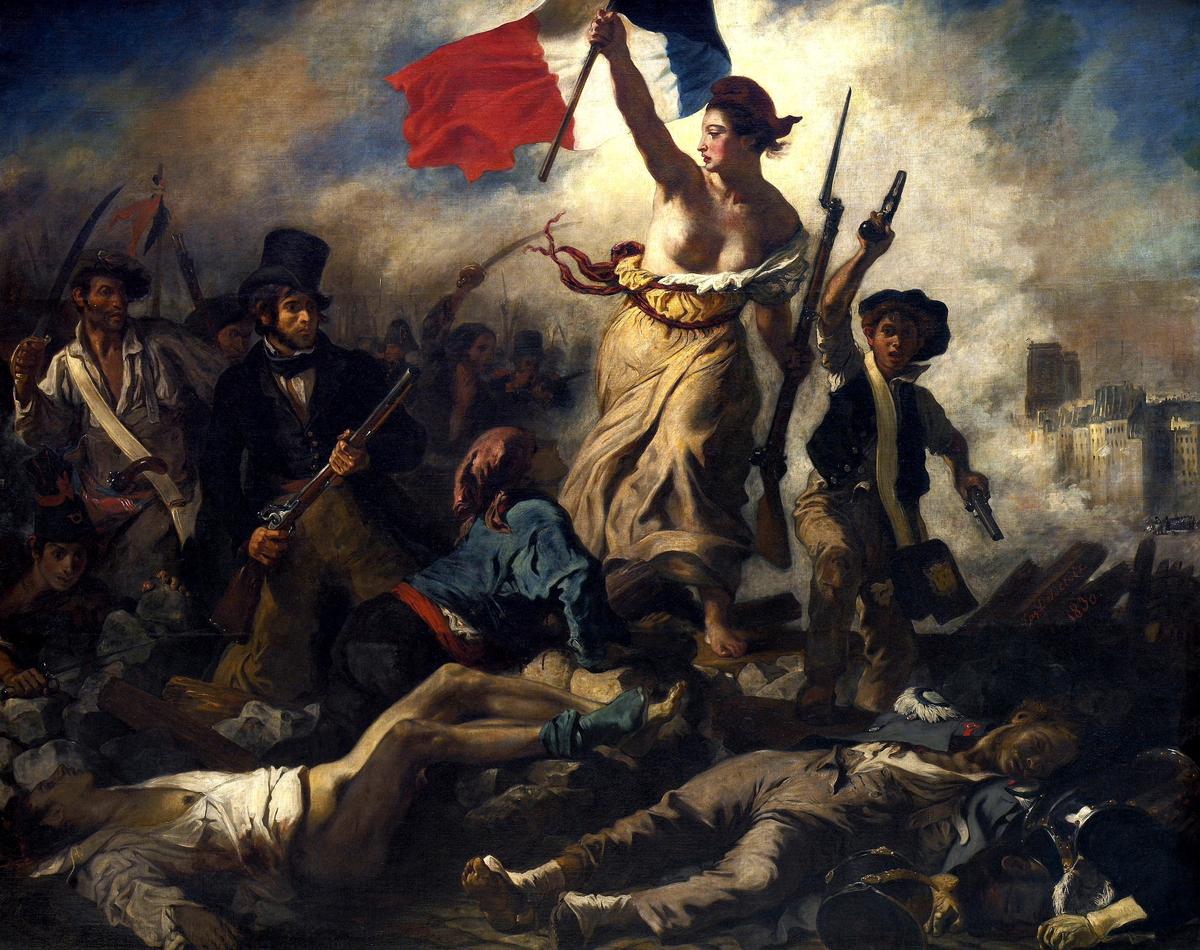 Η Ελευθερία οδηγεί τον Λαό, Eugène  Delacroix, 1830.