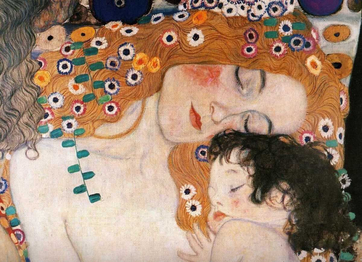 Λεπτομέρεια από τον πίνακα The Three Ages of Woman του Gustav Klimt