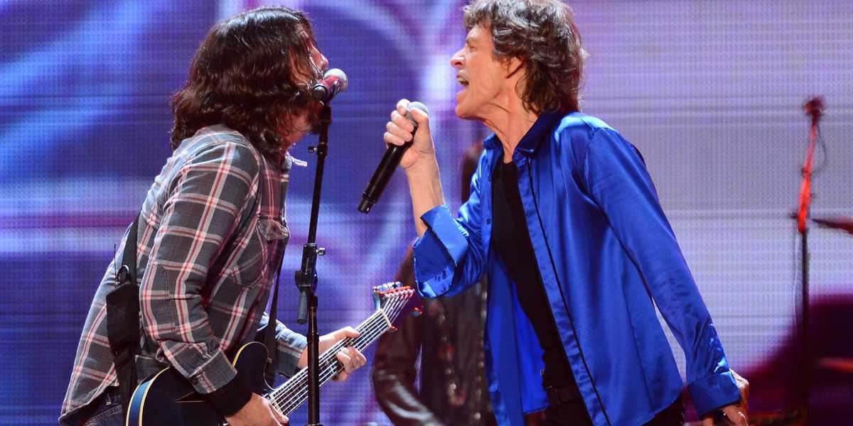 Dave Grohl Mick Jagger
